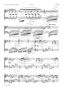 3 Pieces on 2 Instruments for 1 Player – sample page - vibraphone & marimba