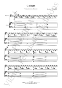Colours – sample page - vibraphone & marimba