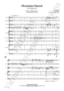 Florentiner Marsch – sample page - percussion ensemble