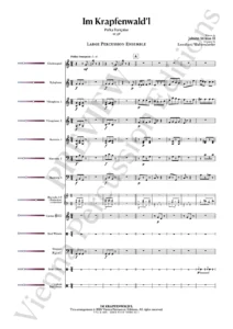 Im Krapfenwald'l – sample page - percussion ensemble