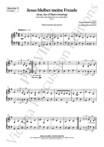 Jesus bleibet meine Freude – sample page - percussion ensemble