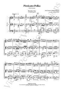 Pizzicato-Polka – sample page - percussion ensemble