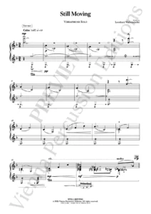 Still Moving – sample page - vibraphone solo