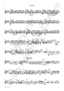 Times Like These – sample page - vibraphone & piano