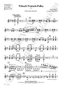 Tritsch-Tratsch-Polka – sample page - percussion ensemble