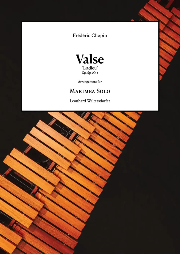 Valse "L'adieu" – Marimba Solo – after Frédéric Chopin – Vienna Percussion Editions
