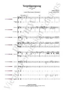 Vergnügungszug – sample page - percussion ensemble