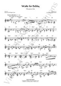 Waltz for Debby – sample page - vibraphone solo