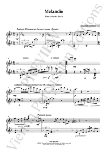 Melandie – sample page - vibraphone solo
